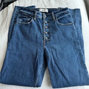 A&F high rise mom jeans